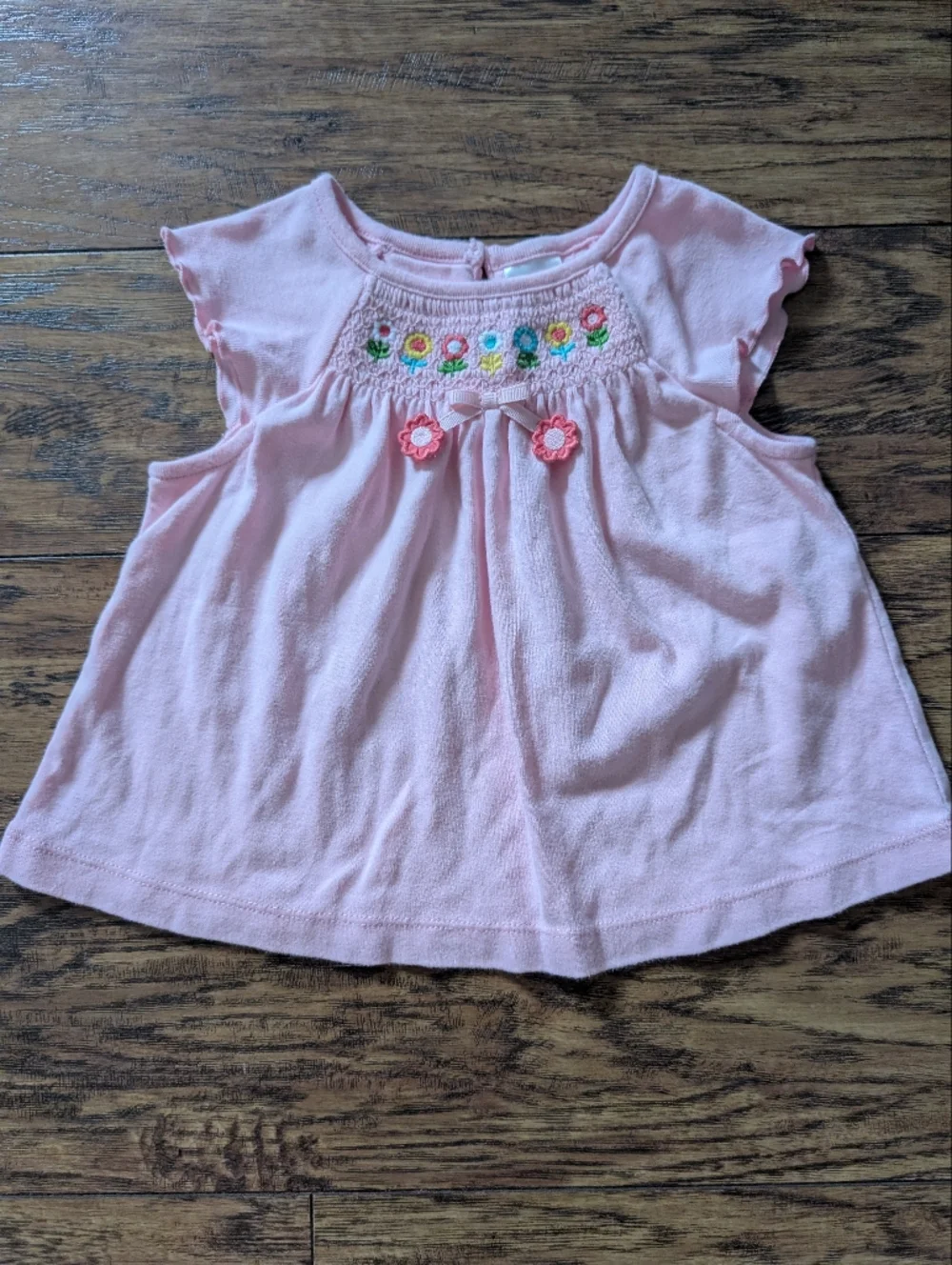 Gymboree Happy Rainbow Pink Smo cked‎ with Yellow Floral Leggings